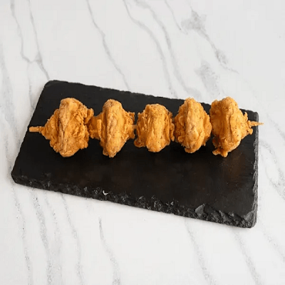 Battered Mushrooms On A Stick 